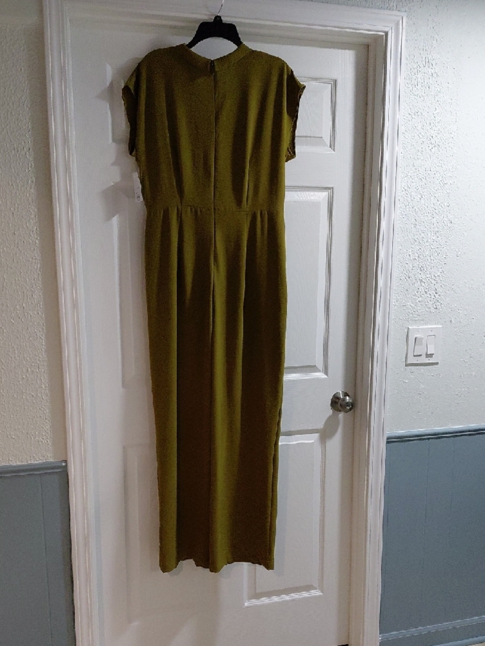 Nine West Olive Green V-Neck Jumpsuit - Picture 5 of 5